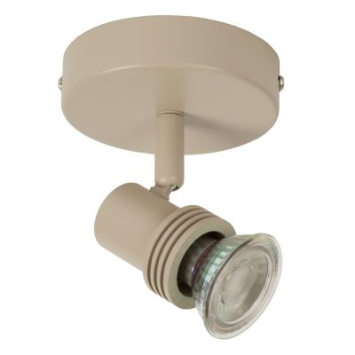 Lucide KIANTI - Ceiling spotlight - Ø 10 cm - 1xGU10 - Taupe